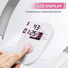 Pink Ab Trainer with Resistance Bands & LCD Display
