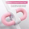 Pink Ab Trainer with Resistance Bands & LCD Display
