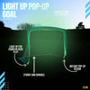 Pop-Up LED Glow In The Dark Mini Football Goal with Carry Case