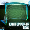Pop-Up LED Glow In The Dark Mini Football Goal with Carry Case