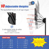 Portable Basketball Hoop with 10 Adjustable Height Settings