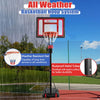 Portable Basketball Hoop with 10 Adjustable Height Settings
