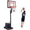 Portable Basketball Hoop with 10 Adjustable Height Settings