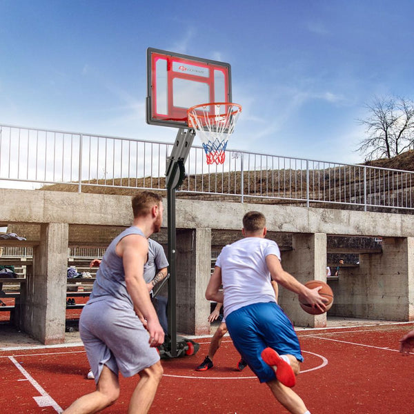 Portable Basketball Hoop with 10 Adjustable Height Settings