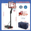 Portable Basketball Hoop with 10 Adjustable Height Settings