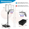 Portable Basketball Hoop with 10 Adjustable Height Settings & Weight Bag