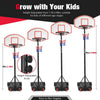 Portable Basketball Hoop with 28-Inch Shatterproof Backboard