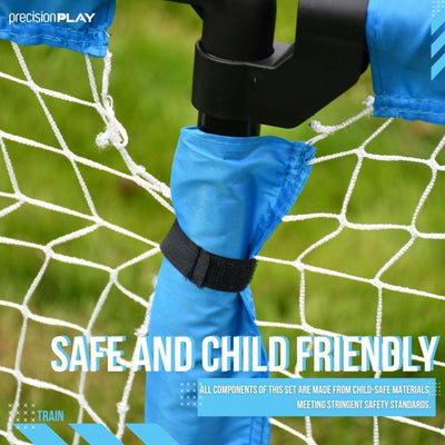 Precision 2-in-1 Football Goal + Tennis Net Combo Set