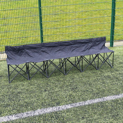 Precision 6 Seater Quick Bench – Foldable Team Sub Bench with Bag