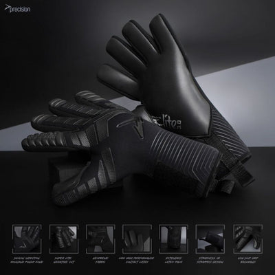 Precision Elite 3.0 Blackout Contact Latex Goalkeeper Gloves