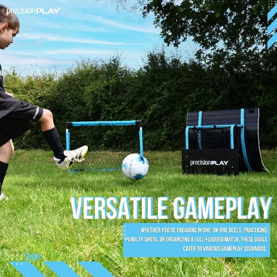 Precision PLAY Quick Folding Football Goals (Set of 2)