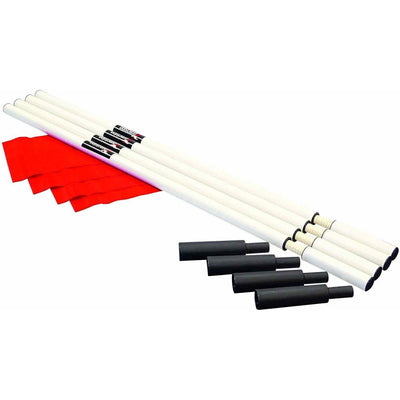 Precision Pro Corner Post Kit – Set of 4 Heavy Duty PVC Posts with Bag & Flags