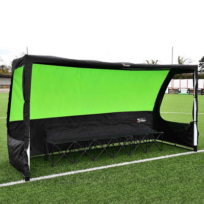 Precision Pro Team Shelter – 12ft x 6ft with UV Cover & Optional Bench