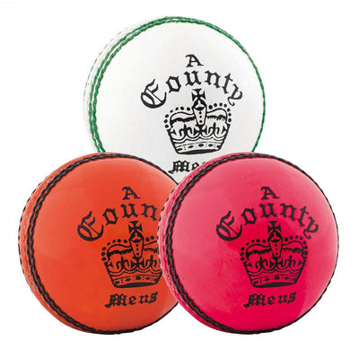 Readers County Crown Cricket Ball in Orange, Red, White
