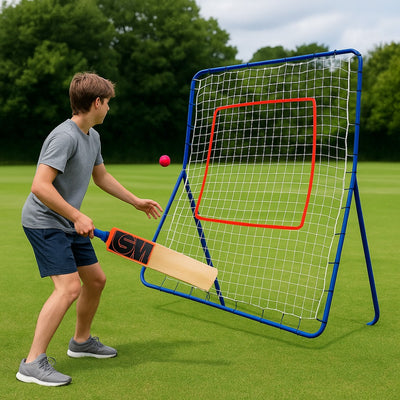 Cricket Practice Y Frame with Mesh Screen for Rebound Training