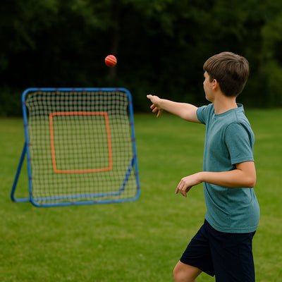 Ball Sports Practice Screen with Y Frame and Mesh Netting