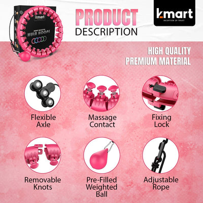 Weighted Hula Hoop Exercise Device with High Quality Premium Materials