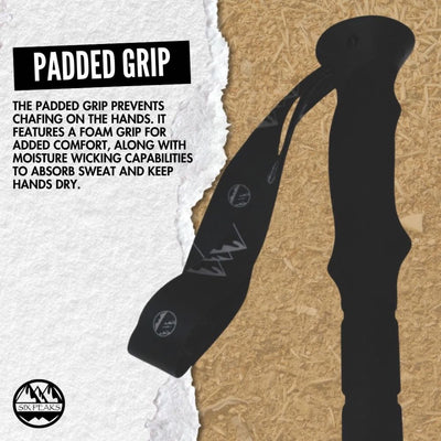 Six Peaks Stride Adjustable Walking Poles - Twin Pack