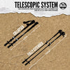 Six Peaks Stride Adjustable Walking Poles - Twin Pack