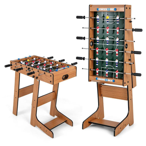 Space-Saving Folding Table Football Games Table