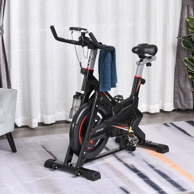 Home Spin Bike with 10kg Flywheel and LCD Display