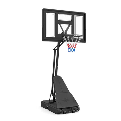 Stepless Adjustable Basketball Hoop with 43-Inch PC Backboard