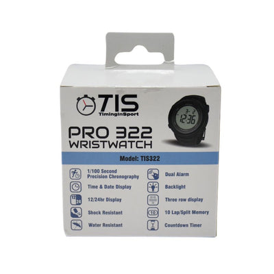 TIS Pro 322 Shock Proof & Water Resistant Wrist Stopwatch