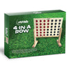Toyfinity Giant Wooden 4-In-A-Row Garden Game with Carry Bag