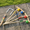 Toyfinity Wooden Family Croquet Set with Carry Bag