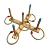 Toyfinity Wooden Ring Toss Garden Game with Carry Bag