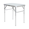 Trespass Folding Aluminium Camping Table with Adjustable Height & Carry Handle