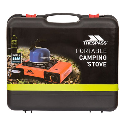 Trespass Gastro Portable Gas Camping Stove with Ring Burner