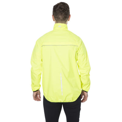 Trespass Men’s Retract Packaway Hi-Vis Waterproof Yellow Jacket