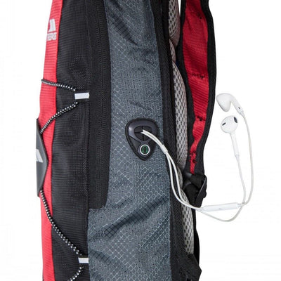 Trespass Mirror Hydration 15L Hiking Backpack with 2L Bladder - Red
