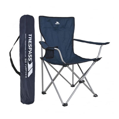 Trespass Settle Folding Camping Chair with Cup Holder & Carry Bag