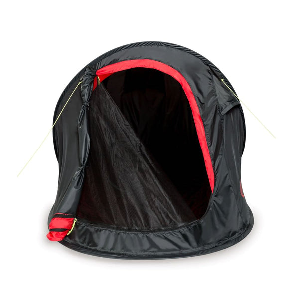 trespass tents Trespass Swift 2-Man Pop-Up Tent with Mosquito Net Door – Red/Black – SHOPIFIT