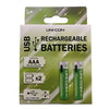 400MAh Lithium Ion AAA Batteries (2 pack)