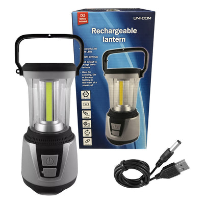 USB Rechargeable Camping Lantern with USB Cable