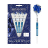 Unicorn Gary Anderson Silver Star 80% Tungsten Steel Tip Darts