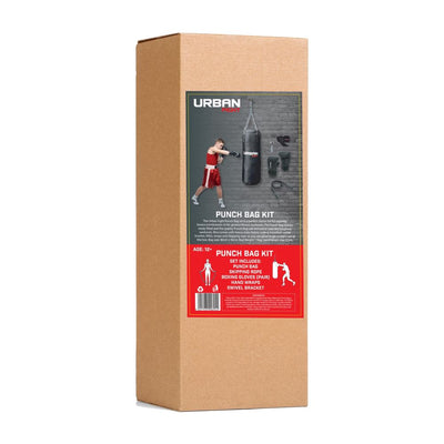 Urban Fight Punch Bag Fitness Kit with Gloves, Wraps, Rope & Swivel Bracket