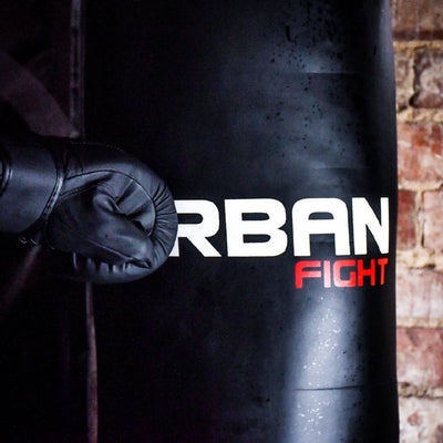 Urban Fight Punch Bag – Pre-Filled PU Leather Boxing Bag with Chains