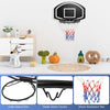Wall-Mounted Basketball Hoop with 28-Inch Shatterproof Backboard