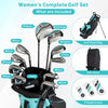 Women's Complete RH Golf Club Set with Stand Bag