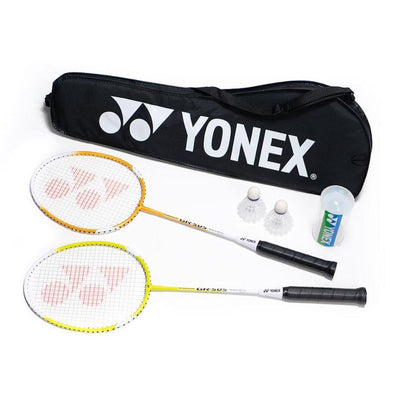 Yonex GR-505 Beginner Badminton 2-Player Starter Set with Carry Case