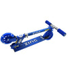 Zinc 2-Wheeled Twister Light-Up Foldable Kids Blue Scooter