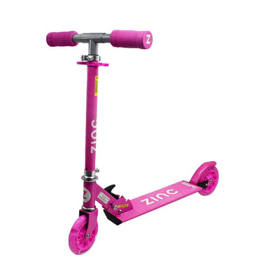 Zinc 2-Wheeled Twister Light-Up Foldable Kids Blue Scooter