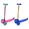 Zinc 3-Wheeled Sparkle Light-Up Scooter with Lean ’n’ Steer Control System - Pink/Aqua