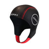 Zone3 Neoprene Thermal Swim Cap with Chin Strap – Black/Silver