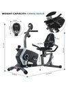 Recumbent Magnetic Exercise Bike – 8kg Flywheel