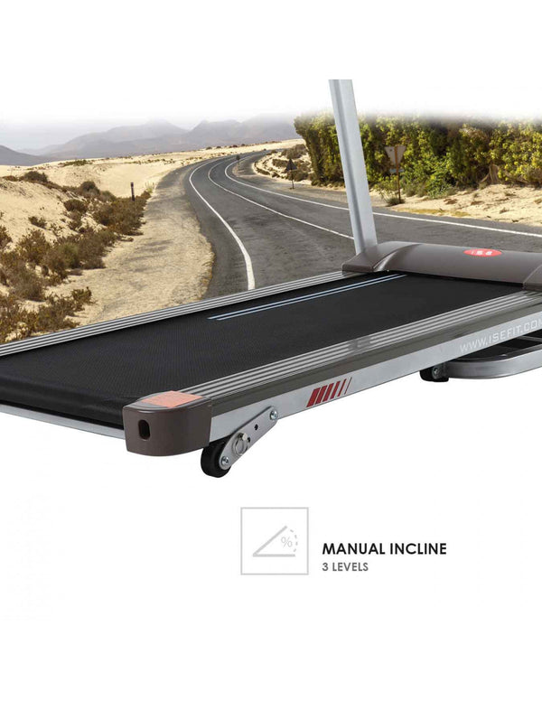 Automatic Foldable Treadmill with Incline and Heart Monitor